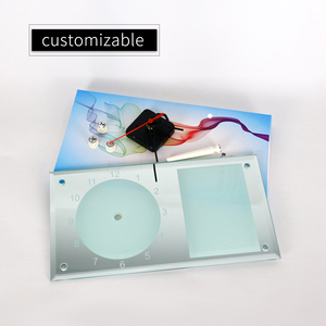 Оптовая продажа, пустые сублимационные стеклянные фоторамки, пустые сублимационные стеклянные часы, цифровая фоторамка, настольные часы, фоторамка - Product Image 6