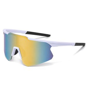 แว่นตากีฬาปั่นจักรยานกลางแจ้ง UV400 โพลาไรซ์กรอบสีขาวเลนส์ PC ป้องกันแสงแดดการออกนอกบ้านตกปลา - Product Image 4