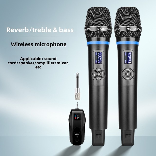 Langsheng N27 Wireless Microphone Cardioid Pattern 100Hz-20kHz Frequency Response for Home Karaoke Performances Live Streaming