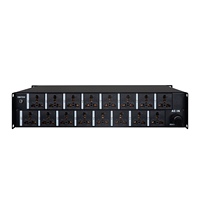 16-Kanal Power Sequencer Rack-Montage-Conditioner Verteiler mit LED-Spannungsanzeige, Überlastschutz und USB für DJ-Bühnen-PA-Systeme