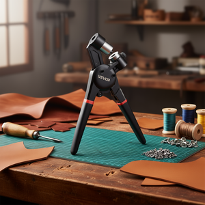 Kit di attrezzi per occhielli e grommet in metallo da 900 pezzi per lavori in pelle - Product Image 2