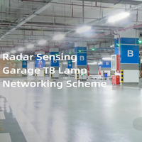 Capteur radar intelligent IoT Moresense pour l'éclairage du stationnement, tube lumineux T8 8W, économie d'énergie