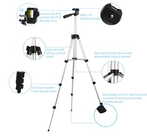 Hợp Kim Nhôm Kính Thiên Văn Giá Đỡ <span class=keywords><strong>Tripod</strong></span> Cho <span class=keywords><strong>GoPro</strong></span> DJI Insta360 Điện Thoại Di Động Máy Ảnh DSLR Sống Lấp Đầy Ánh Sáng Chụp Ảnh Ngoài Trời - Product Image 5