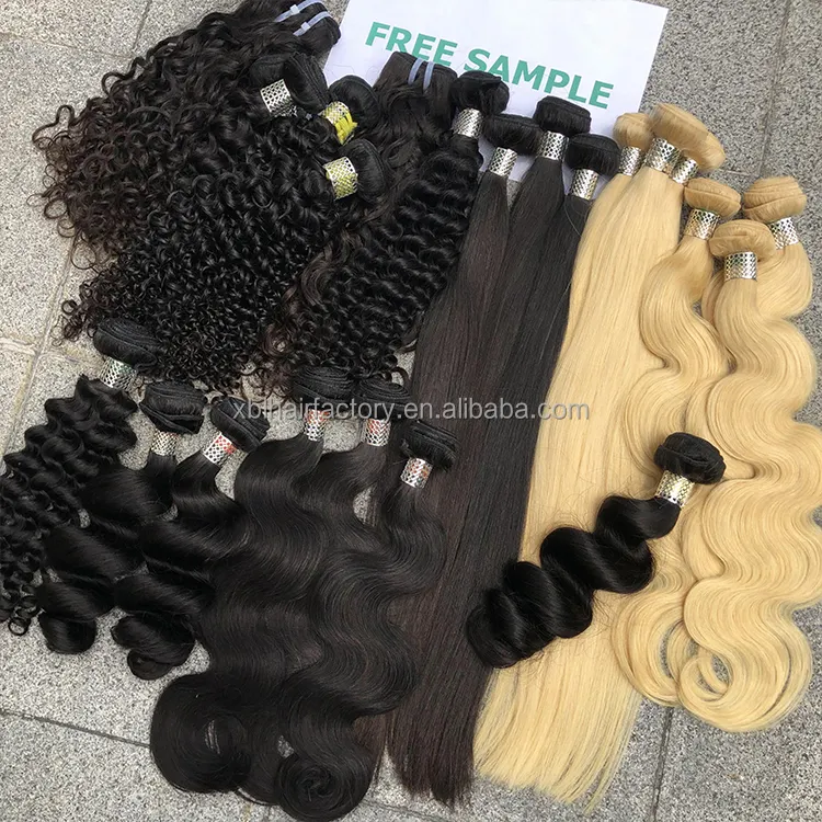 XBL hair arts double drawn remy mink cuticle aligned indian hair virgin indian wavy hair virgin raw indian hair unprocessed