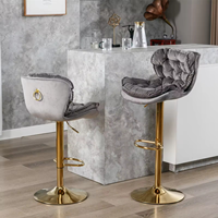 Tabouret de bar moderne et simple pour salon de coiffure, pivotant, avec dossier, pour usage domestique, chaise de bar élévatrice de luxe léger pour caisse enregistreuse