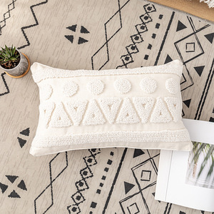 Modern Simple Nordic Wind Tufted <strong>Cushion</strong> Cover 18x18 Square Geometric Three-dimensional Pillow Cover for Bedroom B&amp;B <strong>Box</strong> - Product Image 4
