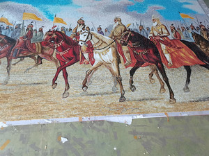 <span class=keywords><strong>Mosaico</strong></span> Artistico Murale Personalizzato in <span class=keywords><strong>Vetro</strong></span> da Foto - Guerrieri Mongoli - Product Image 2