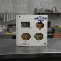 Boîtier de distribution industriel 3 prises DP MCB 20/2 AMP intérieur/extérieur, en métal, indice de protection IP66, garantie 10 ans, modèle KK52 OMDMS