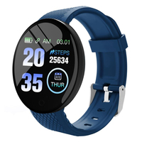 Reloj D18 Pulsera Inteligente Pantalla Redonda Correa de TPU Monitoreo del Sueño Podómetro Ip65 Deporte Montre Intelligente Smartwatch