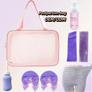Kit de Recuperación Posparto, Ropa Interior Desechable de Algodón, Compresas Perineales y para Senos, Compresas de Gel Frío/Calor, Espuma Curativa con Hamamelis, Bolsas de Almacenamiento - Product Image 1