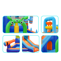 Château gonflable pour enfants AirMyFun avec trampoline gonflable pour usage domestique en extérieur, fabriqué en tissu Oxford