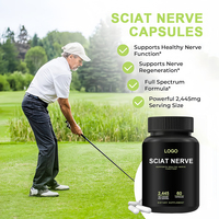 Capsules de soutien pour la santé du nerf sciatique avec complexe de vitamine B et suppléments de santé osseuse à l'acide alpha-lipoïque pour adultes