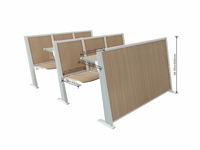 Table escamotable moderne et économique avec chaise intégrée – Confortable pour le bureau, le collège et l'école