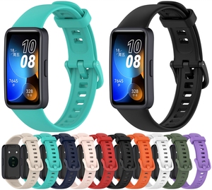 Nouveau bracelet de montre intelligente avec boucle noire 10 couleurs pour <span class=keywords><strong>Huawei</strong></span> <span class=keywords><strong>Honor</strong></span> <span class=keywords><strong>Band</strong></span> <span class=keywords><strong>8</strong></span> et autres appareils - Product Image 2