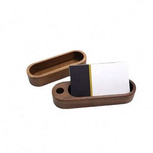 Wood Business <b>Card</b> Holder <b>Box</b> Desktop Wooden <b>Card</b> Display Stand - Product Image 2