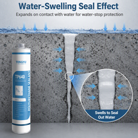 Scellant hydrophile en polyuréthane pour joints d'expansion, 600 ml, étanche à l'eau, pour l'étanchéité des joints d'expansion