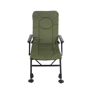 Chaise pliante légère en acier inoxydable pour la <span class=keywords><strong>pêche</strong></span> à la <span class=keywords><strong>carpe</strong></span>, le camping, la randonnée, la salle à manger et l'école, inclinable, verte - Product Image 2