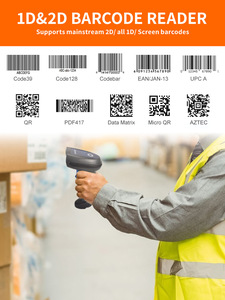 Henex HC-5208SR cầm tay máy quét không dây, 1D 2D mã <span class=keywords><strong>QR</strong></span> & đầu đọc OCR, USB 2.4 Gam Bluetooth, bán lẻ & IOS <span class=keywords><strong>Android</strong></span> tương thích - Product Image 4