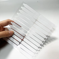Ruban adhésif acrylique double face transparent étanche 10mm x 60mm pour ongles à presser Ruban de masquage sensible à la pression