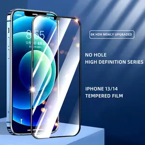 HD полноэкранная закаленная пленка Apple iPhone 14 Pro Max 15 Promax Взрывозащищенная Защита от царапин для мобильного телефона