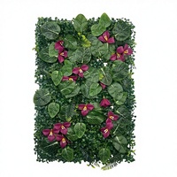 Mur végétal artificiel mural pour la maison et le bureau, durable et élégant, nouveau design moderne, simulation de feuilles colorées, herbe murale