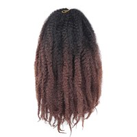 Extensions synthétiques de dreadlocks en fibre haute température teintée de 14 pouces pour hommes/femmes, paquets complets de locs permanents, style bohème
