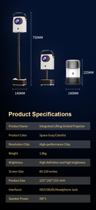 Fabricants en gros écran de projecteur 1080p personnalisé LCD 4k portable vidéo maison 4k mini projecteur intelligent - Product Image 6