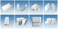 Gouttières de toit en plastique, chaîne de drainage en PVC de 5,2 pouces, tuyau en PVC de 7 pouces pour système de drainage