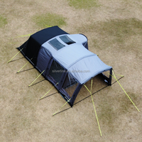 Glamping, camping familial de luxe, tente pneumatique imperméable quatre saisons, abri gonflable, trois chambres et salon