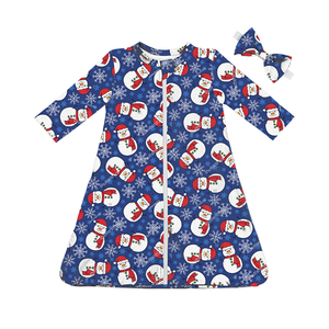 Sac de couchage zippé à imprimé floral pour bébé fille avec bandeau assorti, couverture portable personnalisée à imprimé de vacances pour nourrissons de 0 à 24 mois - Product Image 6