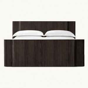 Muebles de Dormitorio de Diseño Contemporáneo OEM, Cama Doble King Size Moderna de Alta Gama con Estructura de Madera y Cabecera - Product Image 3