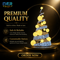 Ventes d'usine : Arbre de Noël artificiel géant décoratif en spirale pour extérieur, Arbre de Noël commercial artistique populaire pour l'extérieur