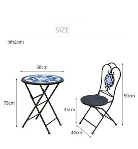 <span class=keywords><strong>Table</strong></span> et chaises pliantes <span class=keywords><strong>de</strong></span> loisirs pour balcon extérieur, cour, <span class=keywords><strong>terrasse</strong></span> <span class=keywords><strong>de</strong></span> jardin, <span class=keywords><strong>petite</strong></span> <span class=keywords><strong>table</strong></span> à thé, <span class=keywords><strong>table</strong></span> et chaises - Product Image 6