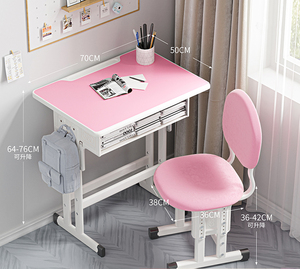 Bureaux et chaises d'école en bois au design moderne, rembourrés d'éponge, pour la maison, le salon, l'hôtel, l'atelier, l'entrepôt - Product Image 4