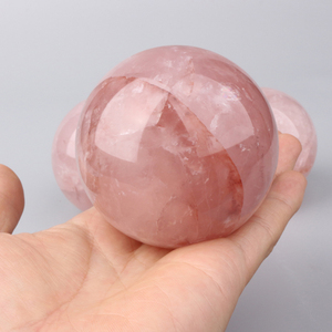 Vente en gros de pierres précieuses naturelles de haute qualité, boule de cristal de quartz rouge feu, sphère de cristal hématite - Product Image 1