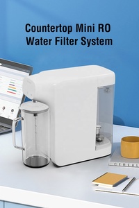 Système de filtre à <span class=keywords><strong>eau</strong></span> par osmose inverse de comptoir Purification en 5 étapes Mini purificateur <span class=keywords><strong>d</strong></span>'<span class=keywords><strong>eau</strong></span> portable RO avec <span class=keywords><strong>carafe</strong></span> en verre externe - Product Image 3