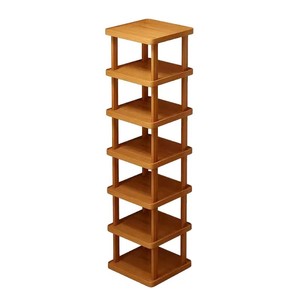 Wooden Narrow <b>Shoe</b> Rack 6 Tier Standing <b>Space</b> <b>Saving</b> <b>Storage</b> For Home Dorm Doorway - Product Image 2