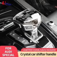 Poignée de levier de vitesses en cristal pour voiture, couvre-tête de levier de vitesses pour Audi A4 S4 RS4 S5 B9 A5 RS5 F5 Q5 SQ5 FY A6 S6 RS6 C8 A7 S7