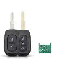Télécommande de voiture 3 boutons 4A PCF7961M 433MHz avec lame VAC102 pour Renault Sandero Logan Lodgy Dokker Dacia Duster FCC:TWE100003