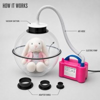Mesin Pengisi Balon Elektrik Transparan untuk Mainan Boneka, Bunga, Dekorasi Pesta Pernikahan, Grosir
