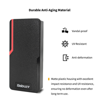 Lector de Control de Acceso ABS de 125 KHz y 13.56 MHz, EM para Tarjetas Wiegand de 26-37 Bits, DC12V, IP65