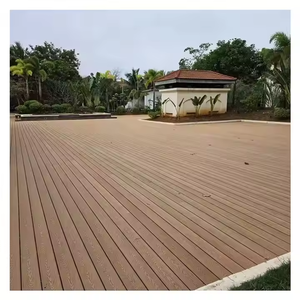 عالية القوة في الهواء الطلق مصنوع في الصين مربع من البلاستيك PVC لوحة Teak تقنية مصقولة مقاومة للماء - Product Image 1