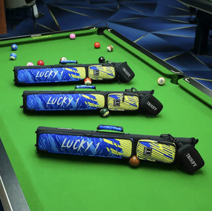 Custom Hand‑Made Pool Cue Case, 1/2 Big‑Head 9‑Ball Cue Bag, Large Capacity Portable Billiards Cue Storage Holder - Product Image 1