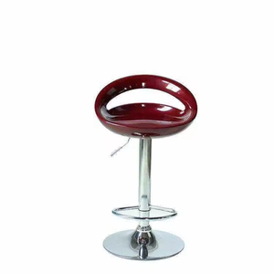 Chaise de bar moderne à dossier rond, pivotante, en plastique, pour salle à manger, salon, bar à domicile – Vente en gros, offre spéciale - Product Image 1