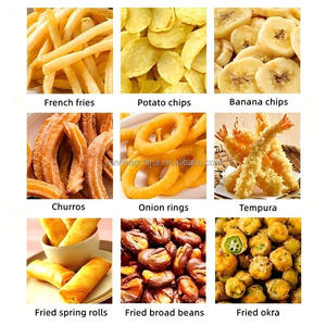 Máquina automática eléctrica para freír aperitivos: patatas fritas, donuts de pescado, snacks de maíz, cacahuetes y frutos secos. Freidora continua de lotes para frutos secos. - Product Image 2