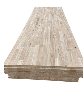 Panneau de meuble en bois d'hévéa de qualité supérieure, lamellé-collé à joint en doigt, face C lisse poncée, colle F4 Star - Product Image 1