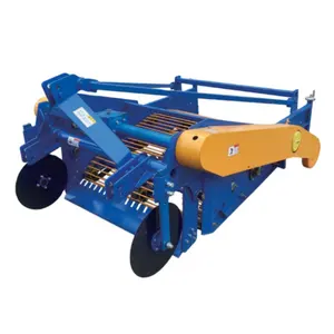 Movable spade tractor power potato harvester of 2 rows working 1600mm width
