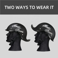 Haute qualité classique rétro Vintage moto demi-visage casque accessoires ABS casque de sécurité moto crash casque usine