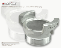 Raccord mâle en aluminium de type français Okefire DSP haute pression