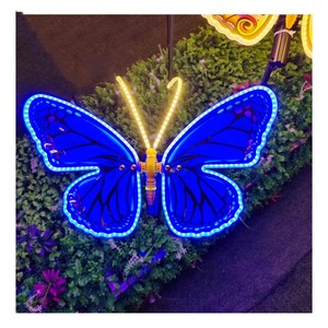 ไฟ LED รูปผีเสื้อบินได้ กันน้ำมาตรฐาน IP65 สำหรับตกแต่งภายนอกอาคาร พร้อมเอฟเฟกต์แสงสว่าง - Product Image 5